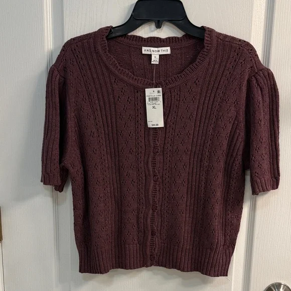 And Now This Women's Plum Cardigan - Picture 1 of 6